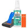 Halldeli Spray Rimuovi Colla 120ml, potente rimuovi colla e sciogli silicone con rasch...