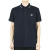 Stone Island Stone Men's Compass Logo Patch Slim Fit Short Sleeve Polo [U]