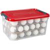 Curver | Scatola di Natale 50 L con coperchio Christmas Box, Rosso, 60 x 40 x 29 cm, Plastica
