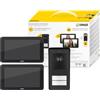 Vimar K42976 Kit videocitofonico da parete, 2 videocitofoni touch vivavoce Wi-Fi a colori LCD 7, 1 targa audiovideo 2 pulsanti, 2 alimentatori 40103, con staffe per il fissaggio a parete, nero