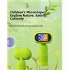 Microscopio digitale per bambini con schermo IPS da 2 pollici 1080P e luci LED r