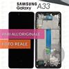 Samsung DISPLAY SAMSUNG GALAXY A33 5G SM-A336 SCHERMO OLED FRAME NERO PARI A ORIGINALE