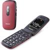 Panasonic KX-TU446EXR Telefono Cellulare Facilitato, Compatibile con Apparecchi
