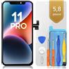 bokman Schermo Display per iPhone 11 PRO LCD Sostituzione 5.8 Pollici Full HD Di
