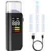PTDHE Etilometro Portatile Certificato CE Alcol Test con Display 11.15*4.1*2.0 1