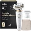 Braun Silk-Épil 9 Flex Epilatore Elettrico Donna, 9-041 3d, Oro | Rasoio Elettri