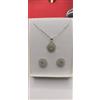 EXPLOIT ARGENTI PARURE COLLANA ED ORECCHINI RGENTO MOISSANITE CT. 1,00 CT 2.00 D COLOUR