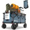 Sekey XXL Plus Carrello Spiaggia con Freni 200L 150KG, Carrello Pieghevole Ruote