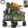 Sekey XXL Plus Carrello Spiaggia con Freni 200L 150KG, Carrello Pieghevole Ruote
