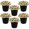 6 Pcs Vaso Di Fiori Plastica Cimitero Portafiori Commemorativo Lapide