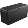 Keter Baule Samoa 270L Finitura Effetto Legno Grafite 116,7 x 44,7 x 57 H Cm
