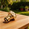Brass Connettore rubinetto ottone dorato adatto per rubinetto da 3/4 a 1/2 e tubo acqu
