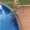 Glzxmqbp Scaletta pieghevole in acciaio inox, piscina, barca, portata 150kg