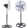 Generico Ventilatore a Piantana Potente in Metallo 65W 5 Pale Diametro 50 cm