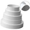 Connettore Plastica per Riduttori Estrattore Ventilatori 80mm 100mm 120mm