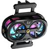 Mobile Gaming Cooler con Luci RGB Temp Monitor e 3 Velocità Ventola P1 P2 P3 AI