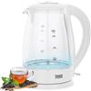 Bollitore elettrico senza fili Teesa, in vetro, bianco, 2200W, 1,7L