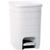 STEFANPLAST Pattumiera Bidone con Pedale Domus Bianco Polvere 20 Litri