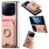 Custodia Xiaomi Mix Fold 4 in tessuto twill rosa con retro magnetico