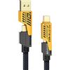 YISH Multi Cavo di Ricarica 4 in 1：[1.8M] Nylon Universale Multiplo USB 1.8M