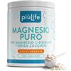 +life Magnesio in Polvere Pidolato, Carbonato e Citrato PiùLife, 300 g Arancia | 2 mis
