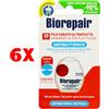 Biorepair 6 X Biorepair Filo Interdentale Cerato Ultra Piatto 30 Mt Alla Menta Fresca Ant