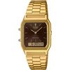 Casio Orologio Casio AQ-230GA-5A Quarzo quadrante di colore Marrone Casual unisex