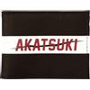 Bioworld Portafoglio Bifold In Nylon Con Applicazione Akatsuki Di Naruto Shippuden