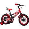 BricoShop24 Bicicletta per Bambini 14" Rosso Rotelle Laterali con Freno a Disco