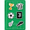 Seven Notebook con patch Juventus, Verde, A5, Patch tema calcio, Accessori Scuola, Per bambini e ragazzi, Tempo libero, Idea regalo tifoso