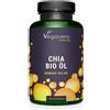 Vegavero OMEGA 3 6 9 Vegavero® | 1400 mg di Olio di Semi di Chia 100% BIO | VEGAN | Sprem