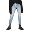 DIESEL Neekhol 0076J Jeans Donna W25/L30 Straight Blu Distressed 100% Cotone