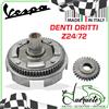Piaggio CAMPANA FRIZIONE VESPA 50 90 125 APE DENTI DRITTI 24 72 RAPPORTI SECONDARI CORTO