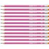 STABILO - Matita in Grafite - 160 | con gommino, Confezione da 12, Rosa, Gradazione HB