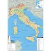 Tiger Moon Poster Mappa fisica dell'Italia - 41,9 x 59,2 cm - Carta laminata