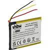 vhbw Batteria per Apple iPod Nano MA099LL/A, MA107LL/A, MA005LL/A 400mAh 3,7V bianco
