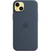 Apple Custodia In Silicone Originale Apple Per IPhone 14 Plus - Blu Tempesta - Nuova