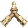 N/A 3/8 Per Idropulitrice Tee Splitter Ricambio Parte Accoppiatore 1PC 4.0