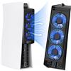 HUIJUTCHEN Ventola di Raffreddamento per PS5 Ventola per PS5 con For PS5 - Black - 2-Speed
