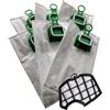 Gecasa 6 sacchetti e filtro griglia compatibile per Vorwerk Folletto vk140 vk150