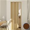 Forte PORTA A SOFFIETTO COLORE LEGNO SCURO APERTURA LATERALE POMOLO MANIGLIA