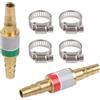 Gas Flow Safety 2 PCS Flashback Arrestatori con Morsetti per Ossigeno e Acetilen
