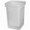 Cleafe BICCHIERE RICAMBIO PORTA SCOPINO WC VETRO CUBICO SATINATO BAGNO ACCESSORI 87266