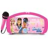 Lexibook - Barbie - Altoparlante Luminoso Senza Fili con Microfono, Suono Stereo, Funzione Karaoke, Porte USB e per schede SD, Batteria Ricaricabile, Maniglia per portarlo Ovunque, Rosa, BTP585BBZLXB
