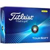 Titleist NUOVE palline da golf Titleist Tour Soft una dozzina bianche/gialle unisex...