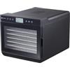 HENDI Essiccatore alimentare, con 7 vassoi, disidratatore elettrico per frutta e verdura, 24 ore timer, temperatura regolabile 35°-70°C, 230V, 500W, 345x450x(H)315mm, acciaio inox, PP