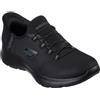 Skechers Donna Summits Diamond Dream Slip-In ALLENATRICE, Black Mesh/Gunmetal Trim, 39 EU