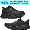 Hoka One One Hoka Clifton 11 Wide Medium Black Black 1177538-BBLC taglia uomo