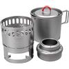EVERNEW Ti Mug Pot 500 Set di fornelli ECA538 con rivestimento in titanio...