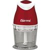 Girmi TR01 Tritatutto, 350 W, Lame Inox, Dispositivo di sicurezza, Funzionamento PULSE, 500 ml, Rosso